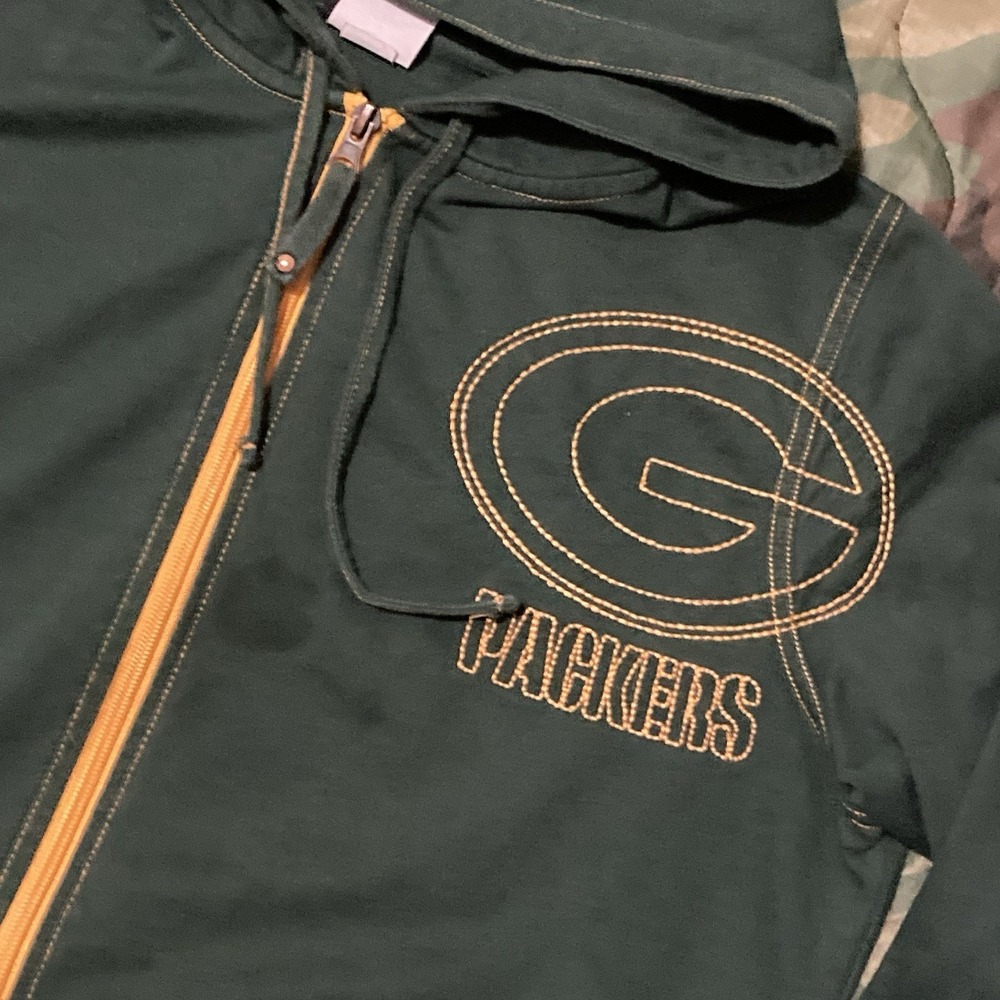 Green Bay Packers‎ NFL Team Apparel Full Zip Hoodie Women's L/21